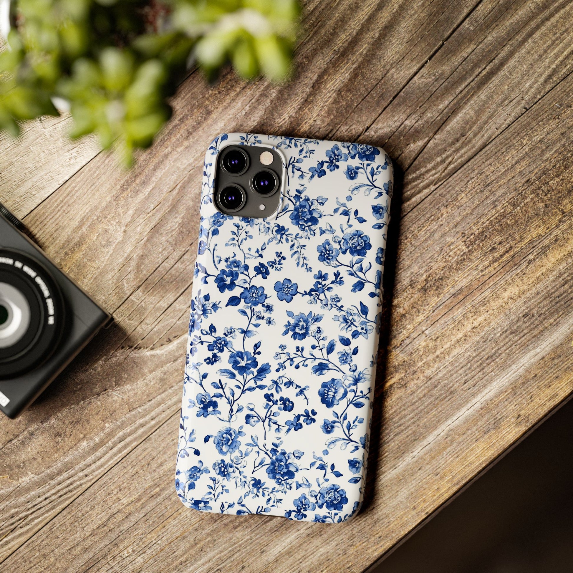 Elegant Blossoms: Blue Floral iPhone/ Android Phone Case – ECHOMESTORE Elegant Blossoms: Blue Floral iPhone/ Android Phone Case – ECHOMESTORE