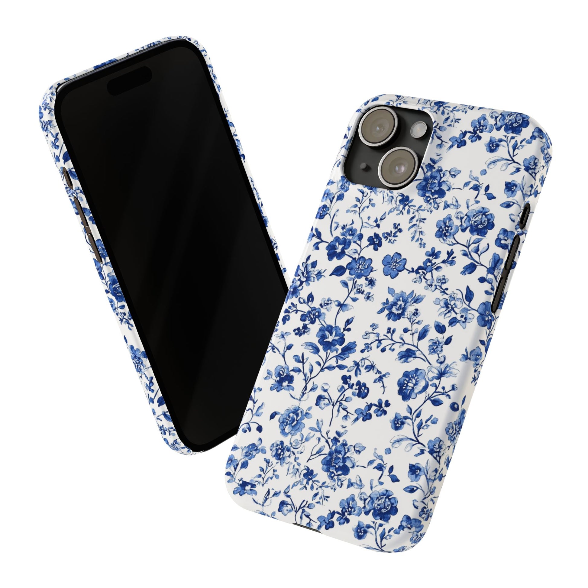 Elegant Blossoms: Blue Floral iPhone/ Android Phone Case – ECHOMESTORE Elegant Blossoms: Blue Floral iPhone/ Android Phone Case – ECHOMESTORE