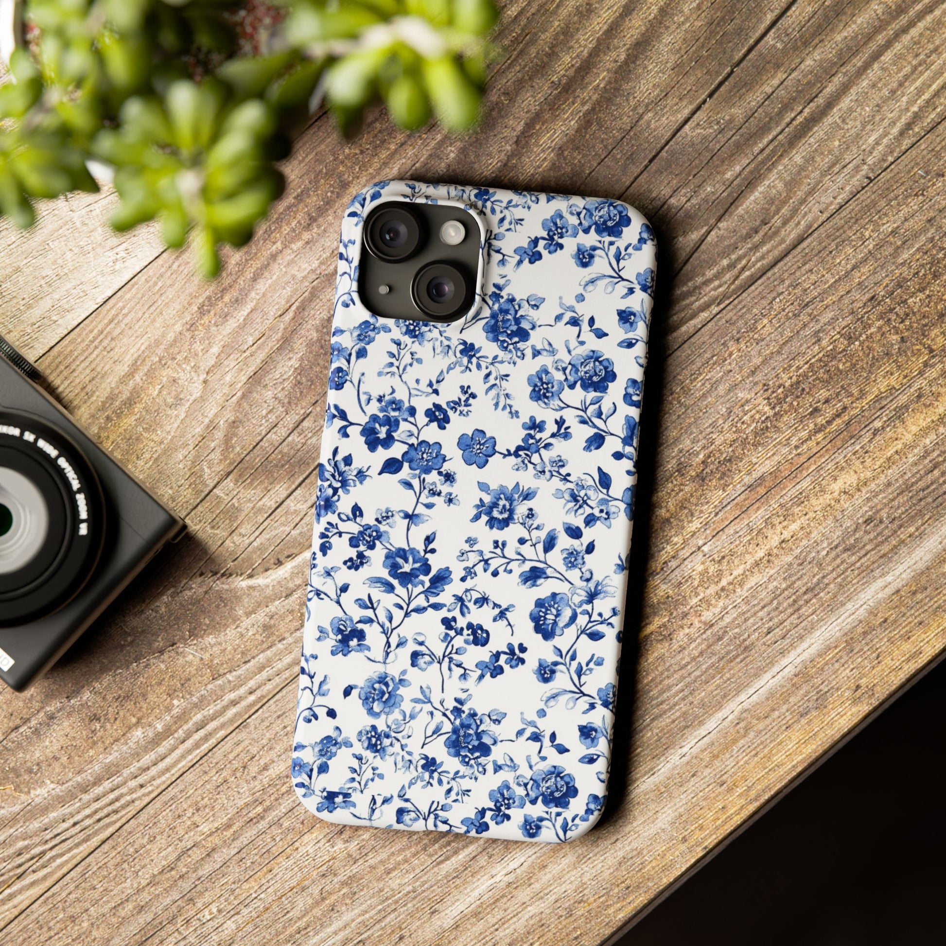 Elegant Blossoms: Blue Floral iPhone/ Android Phone Case – ECHOMESTORE Elegant Blossoms: Blue Floral iPhone/ Android Phone Case – ECHOMESTORE