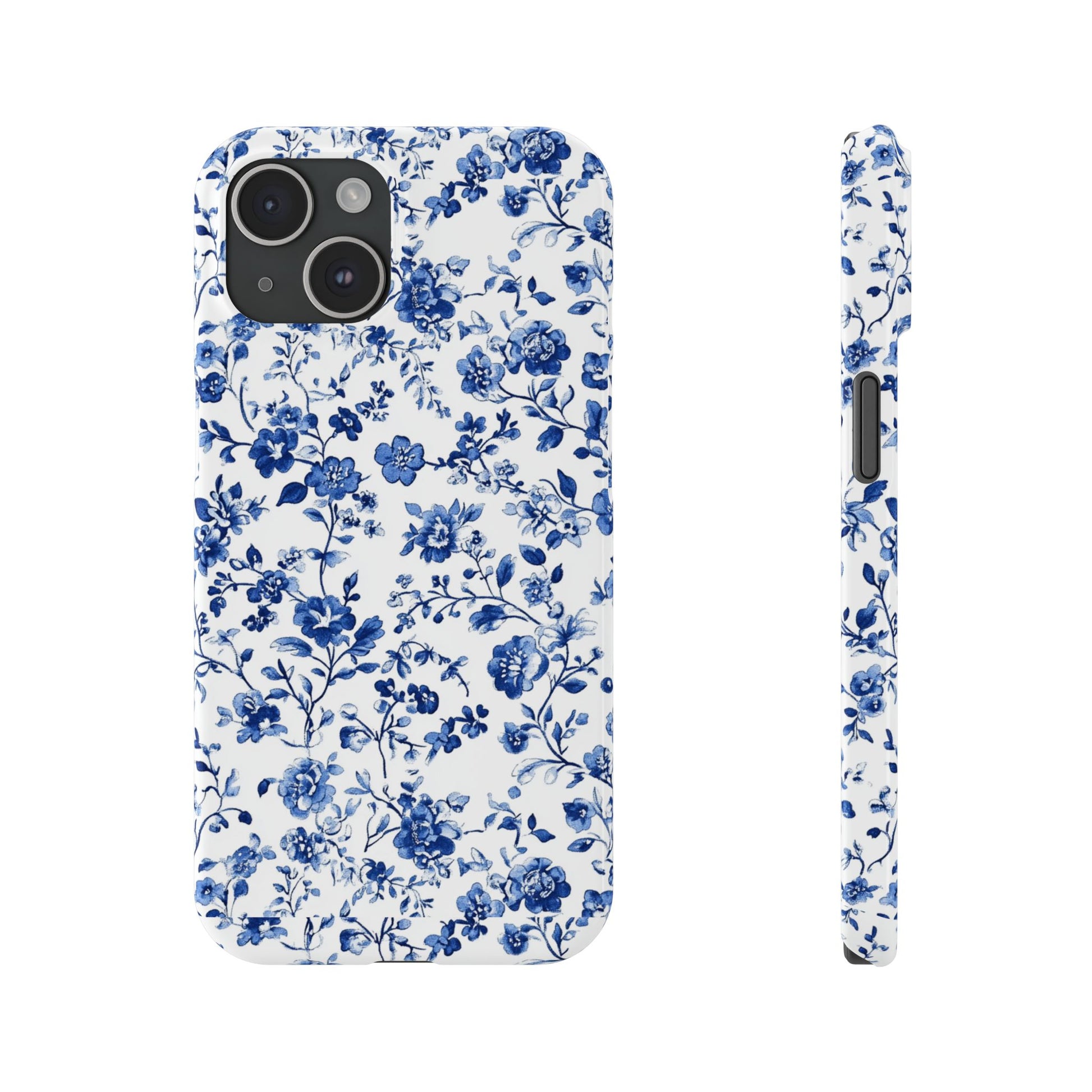 Elegant Blossoms: Blue Floral iPhone/ Android Phone Case – ECHOMESTORE Elegant Blossoms: Blue Floral iPhone/ Android Phone Case – ECHOMESTORE